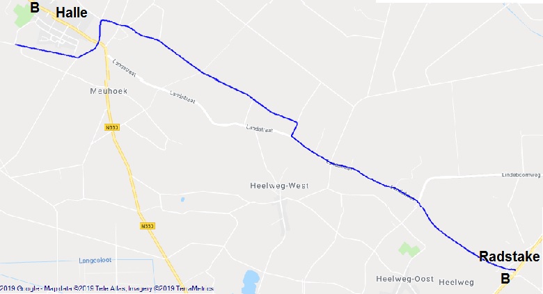 kaartje van Halle tot De Radstake